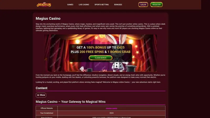 Magius Casino Magius